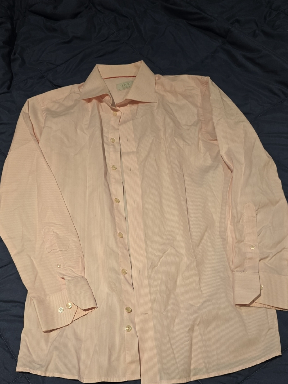 Eton Pale Pink Stripe Dress Shirt